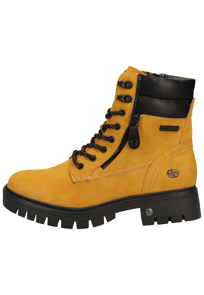 Dockers Stiefelette Lederimitat Gelb