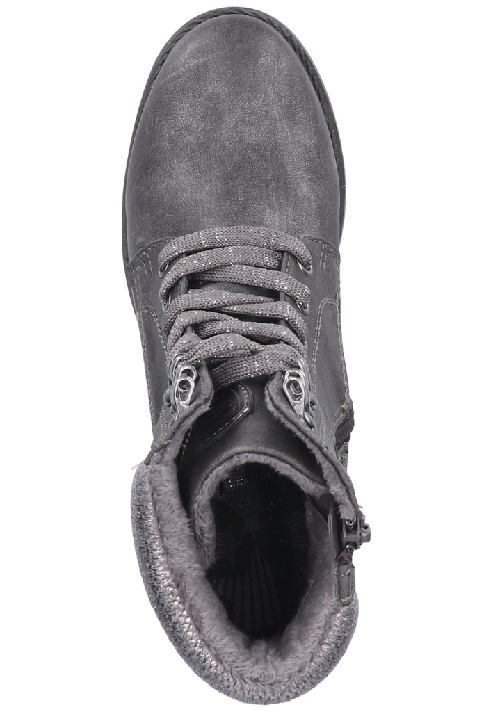 Dockers Stiefelette Lederimitat Grau Warmfutter