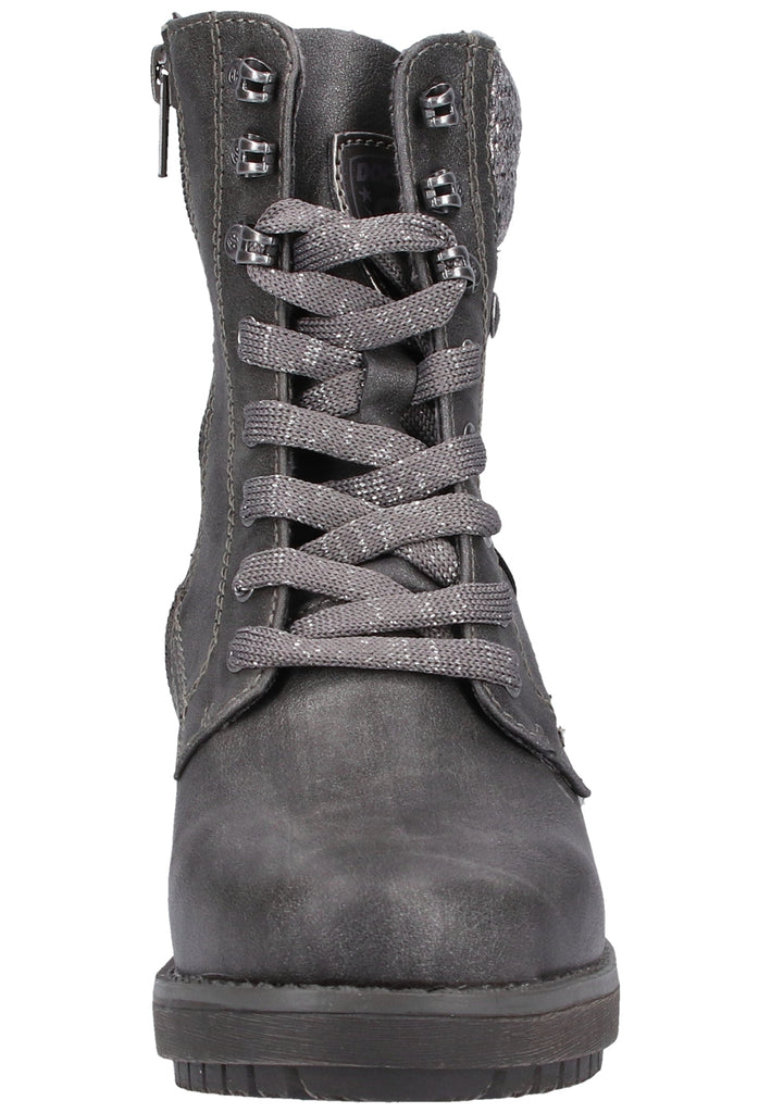 Dockers Stiefelette Lederimitat Grau Warmfutter