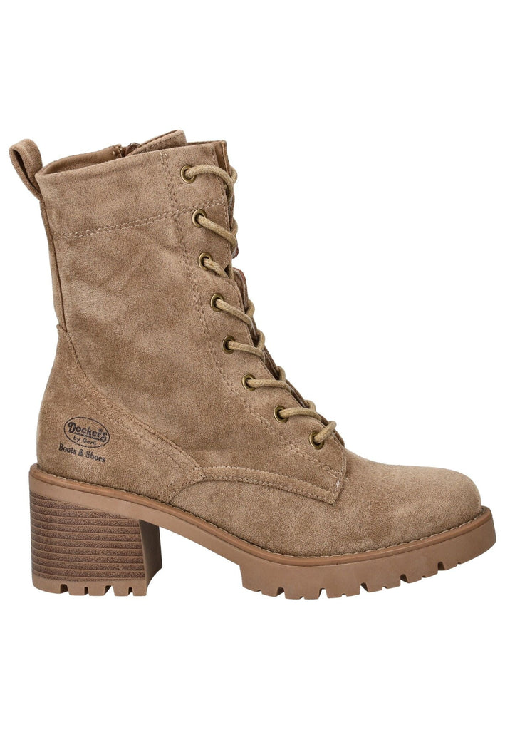 Dockers Stiefelette Lederimitat Hellbraun Warmfutter