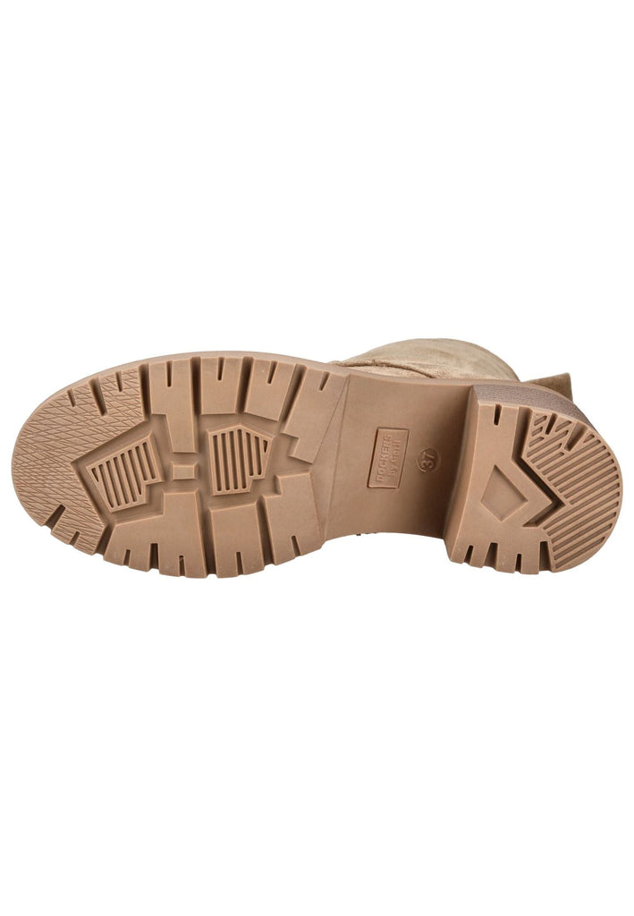 Dockers Stiefelette Lederimitat Hellbraun Warmfutter