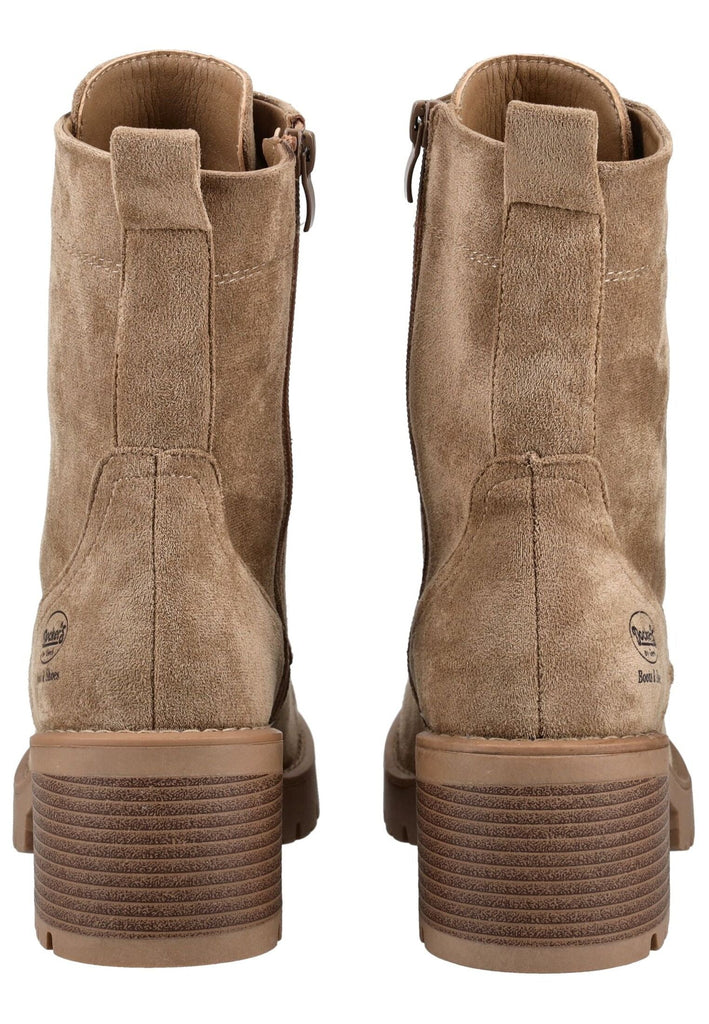 Dockers Stiefelette Lederimitat Hellbraun Warmfutter