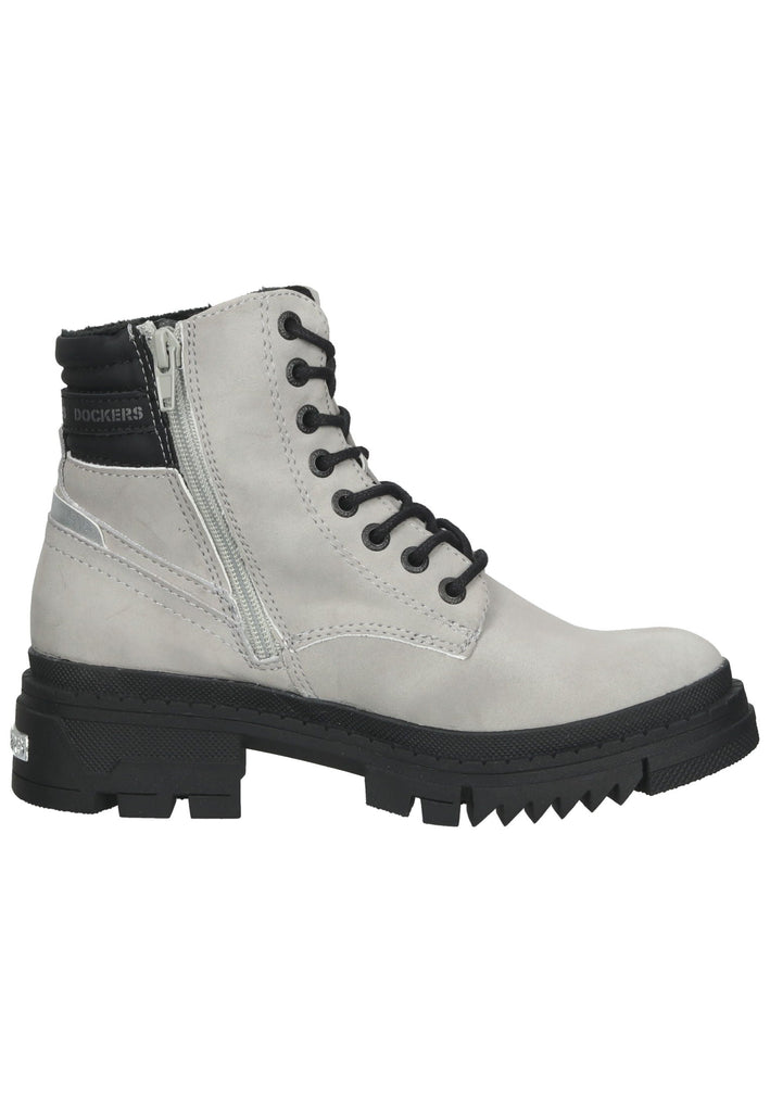 Dockers Stiefelette Lederimitat Hellgrau