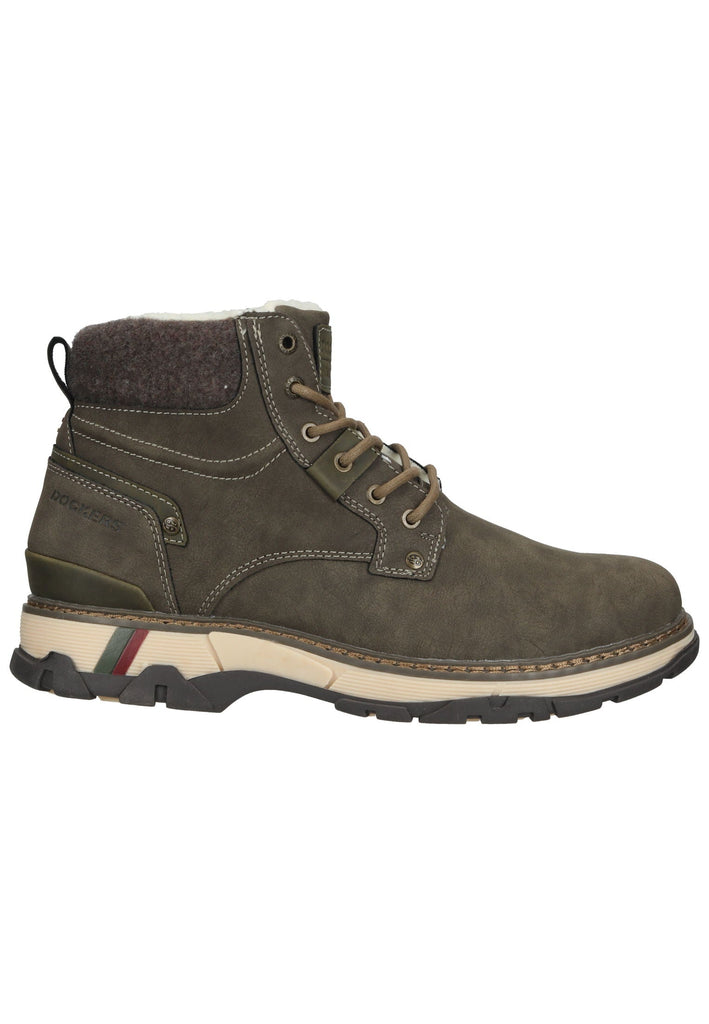 Dockers Stiefelette Lederimitat Khaki Warmfutter