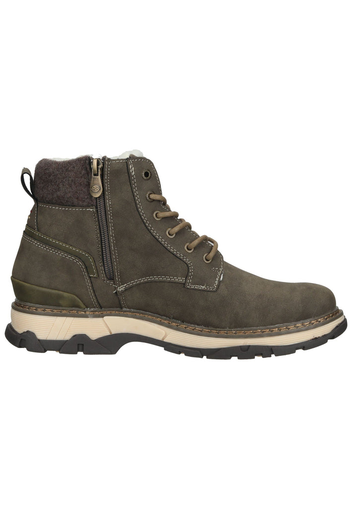 Dockers Stiefelette Lederimitat Khaki Warmfutter