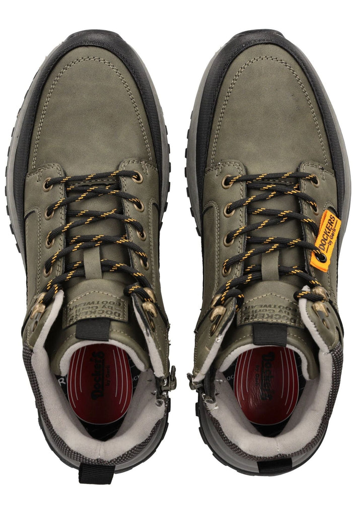 Dockers Stiefelette Lederimitat Olive Warmfutter