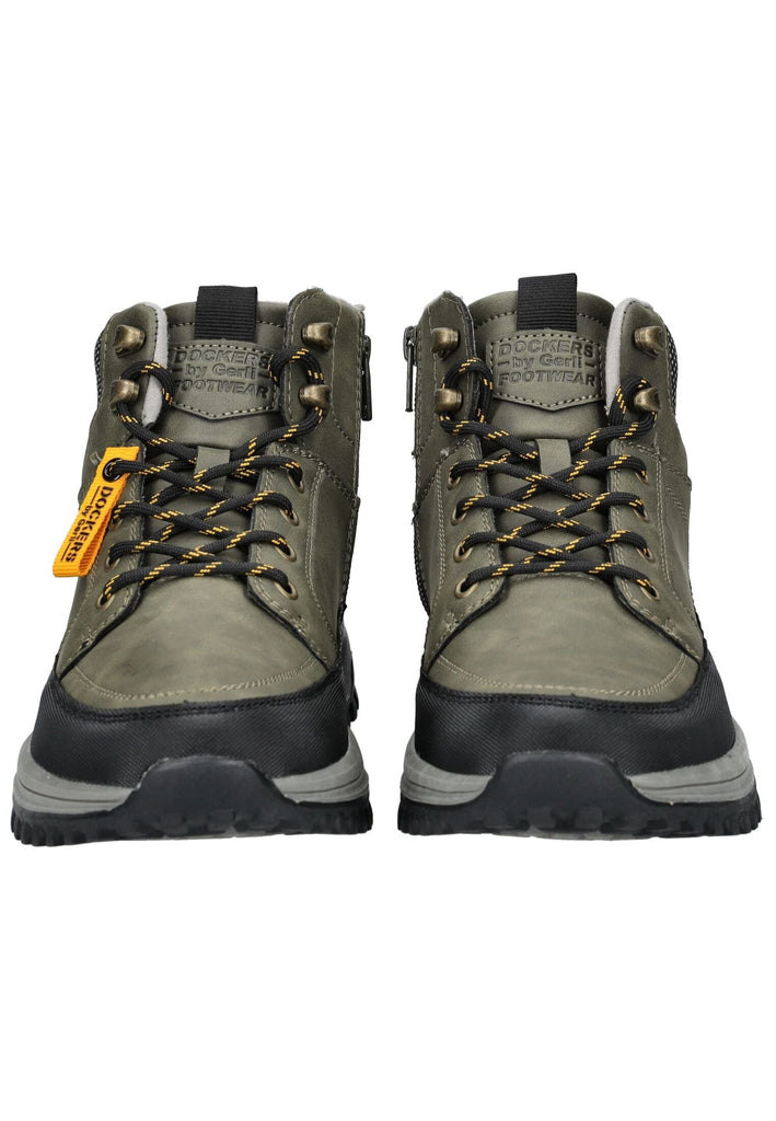 Dockers Stiefelette Lederimitat Olive Warmfutter