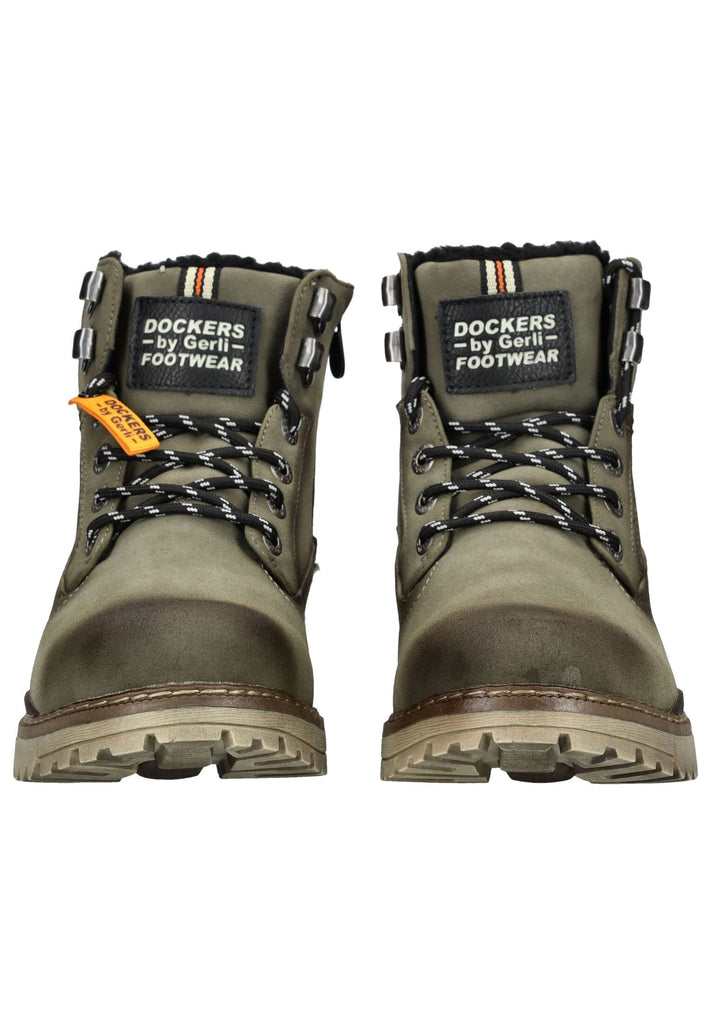 Dockers Stiefelette Lederimitat Olive Warmfutter