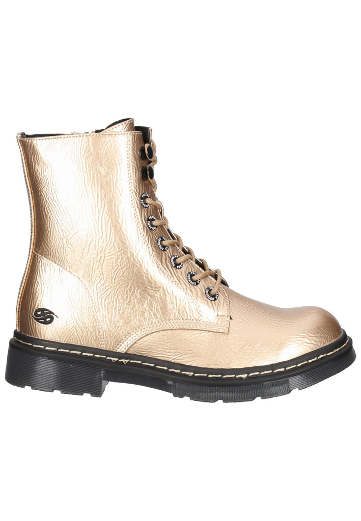 Dockers Stiefelette Lederimitat Rose/Gold