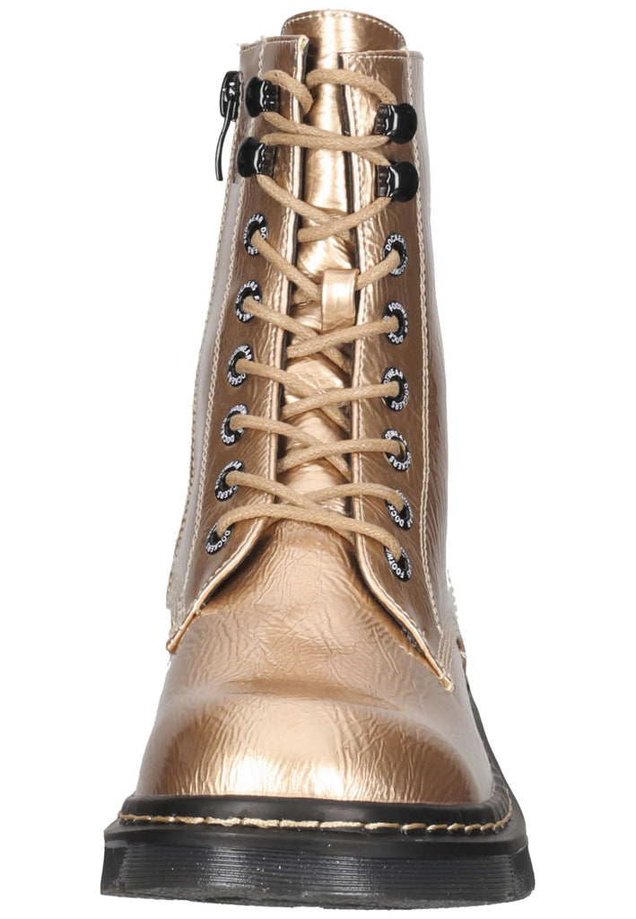 Dockers Stiefelette Lederimitat Rose/Gold