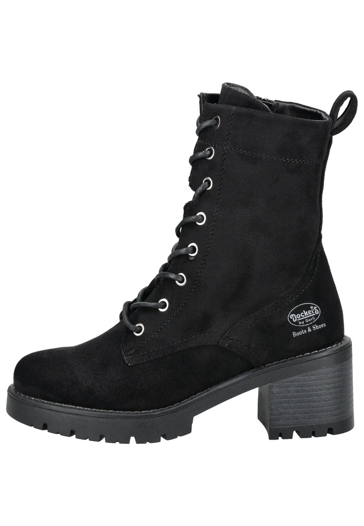 Dockers Stiefelette Lederimitat Schwarz