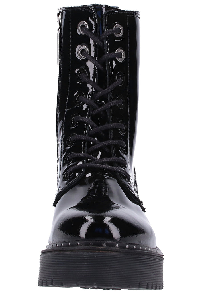 Dockers Stiefelette Lederimitat Schwarz