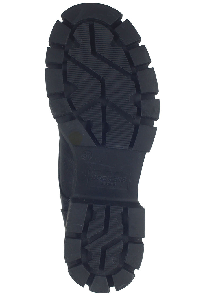 Dockers Stiefelette Lederimitat Schwarz
