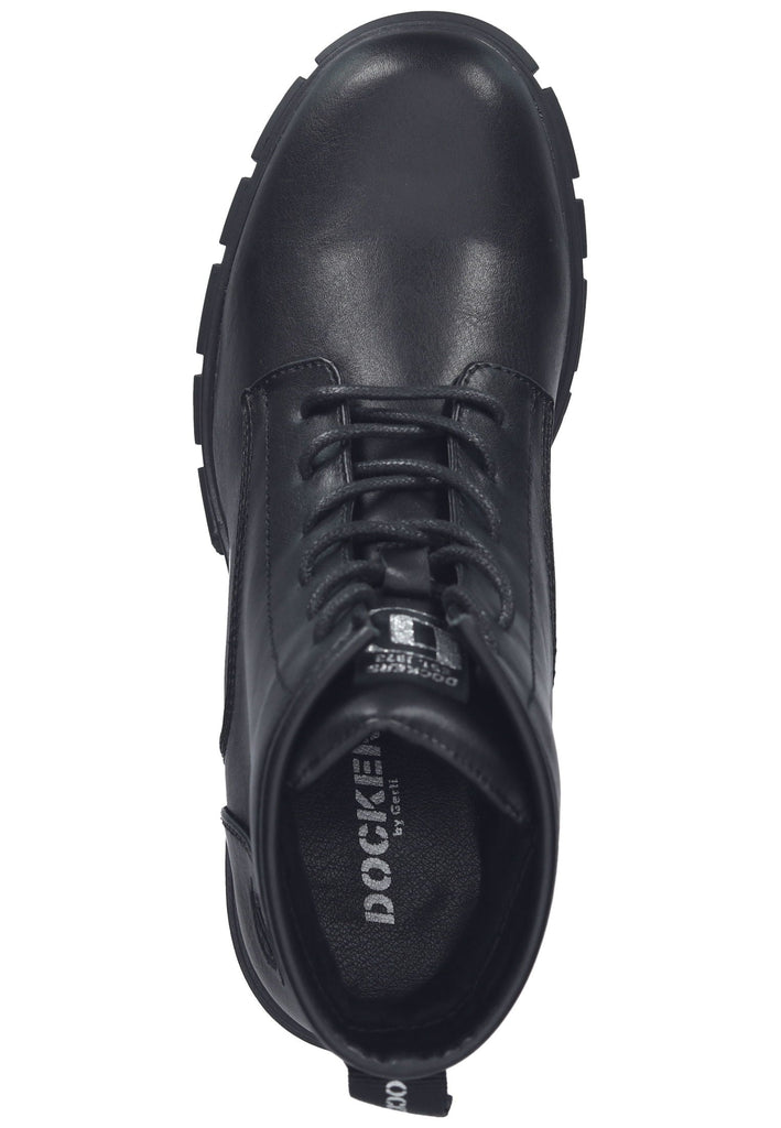 Dockers Stiefelette Lederimitat Schwarz