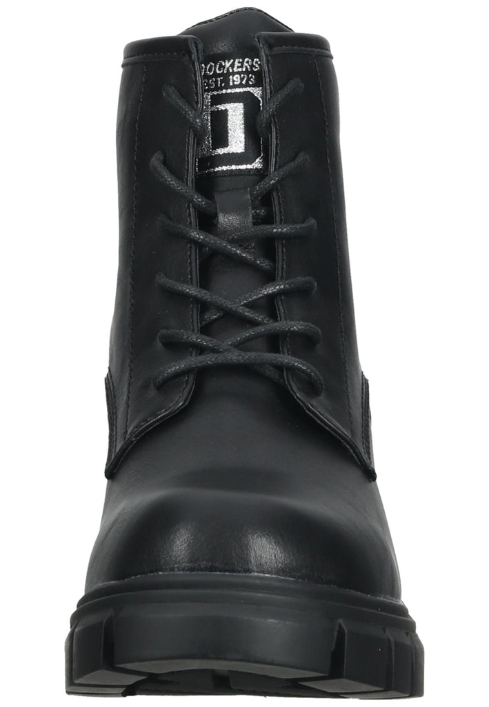 Dockers Stiefelette Lederimitat Schwarz