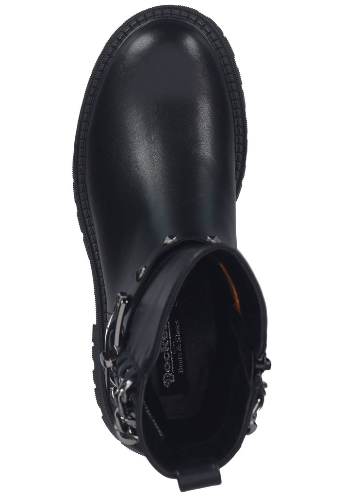 Dockers Stiefelette Lederimitat Schwarz