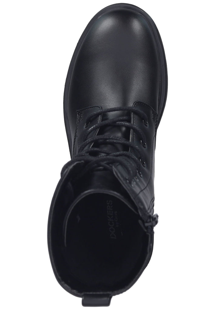 Dockers Stiefelette Lederimitat Schwarz