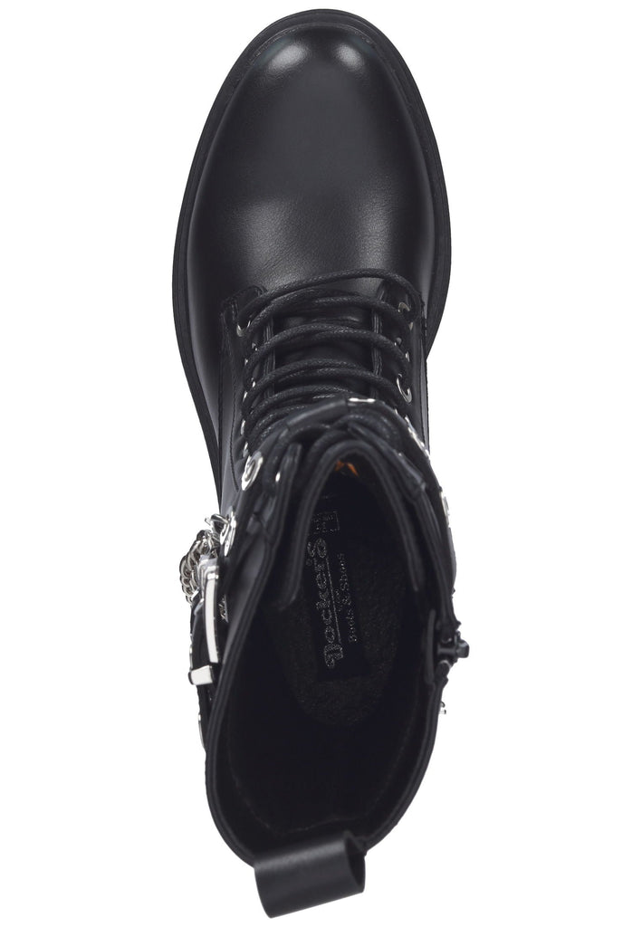 Dockers Stiefelette Lederimitat Schwarz