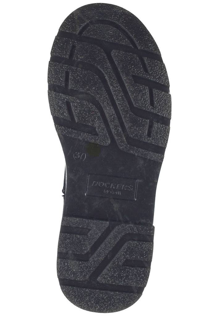 Dockers Stiefelette Lederimitat Schwarz