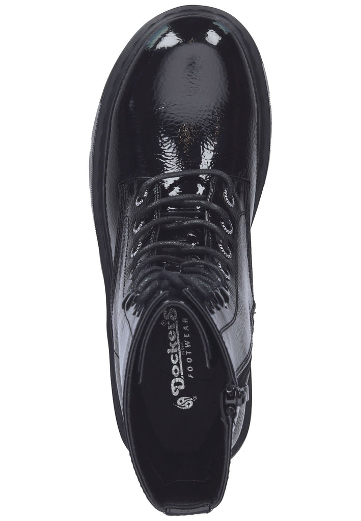 Dockers Stiefelette Lederimitat Schwarz