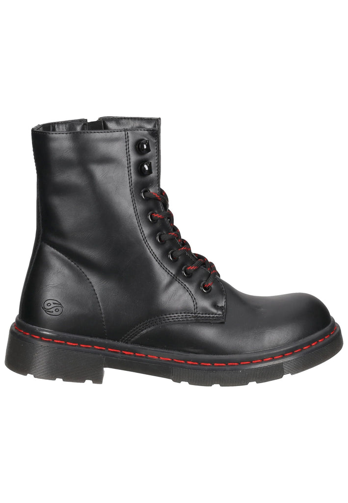 Dockers Stiefelette Lederimitat Schwarz