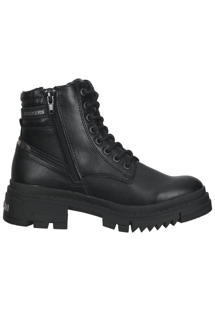 Dockers Stiefelette Lederimitat Schwarz