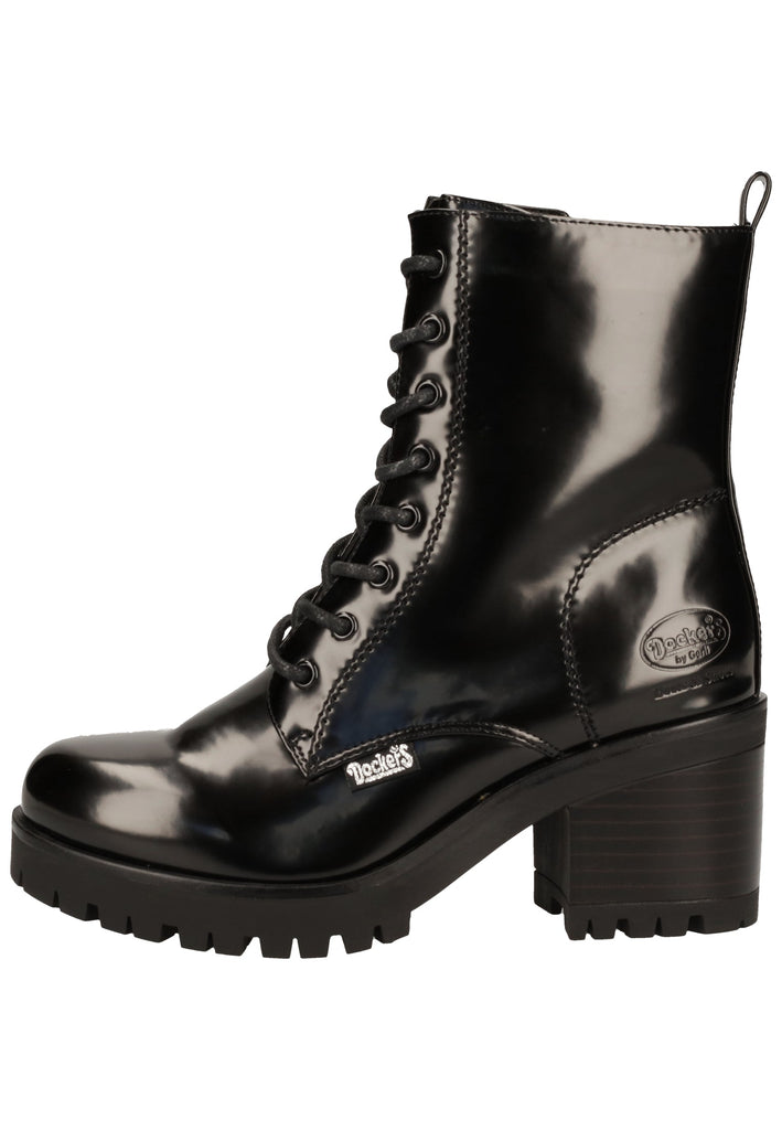 Dockers Stiefelette Lederimitat Schwarz