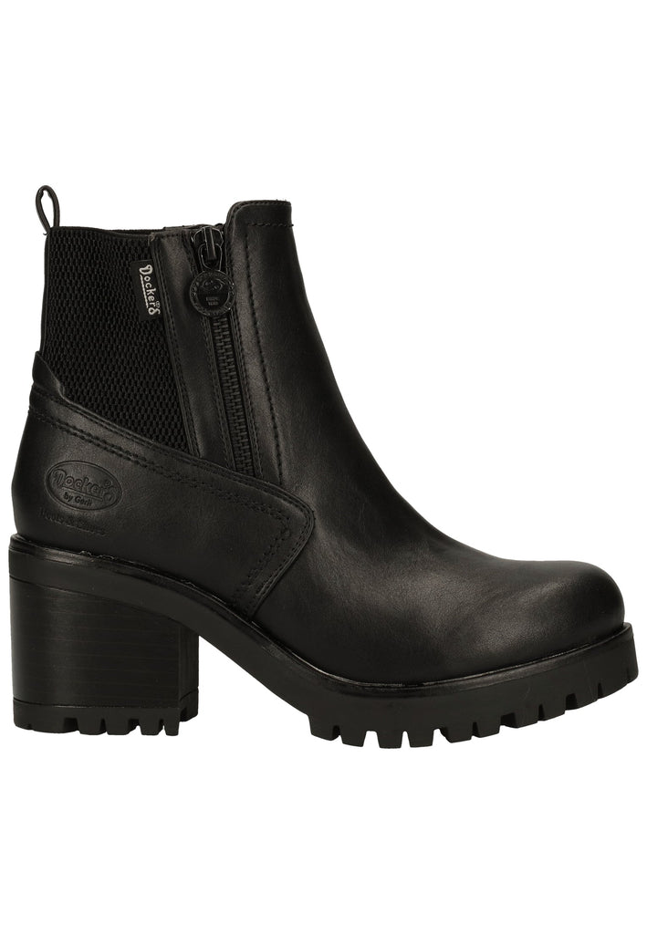 Dockers Stiefelette Lederimitat Schwarz