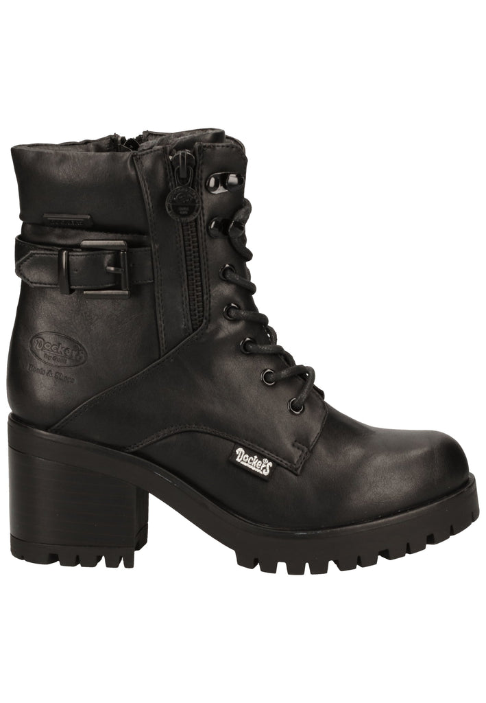 Dockers Stiefelette Lederimitat Schwarz