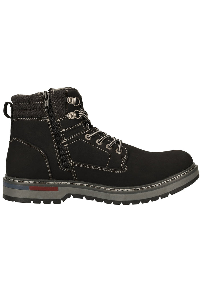 Dockers Stiefelette Lederimitat Schwarz