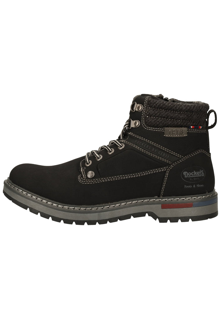 Dockers Stiefelette Lederimitat Schwarz