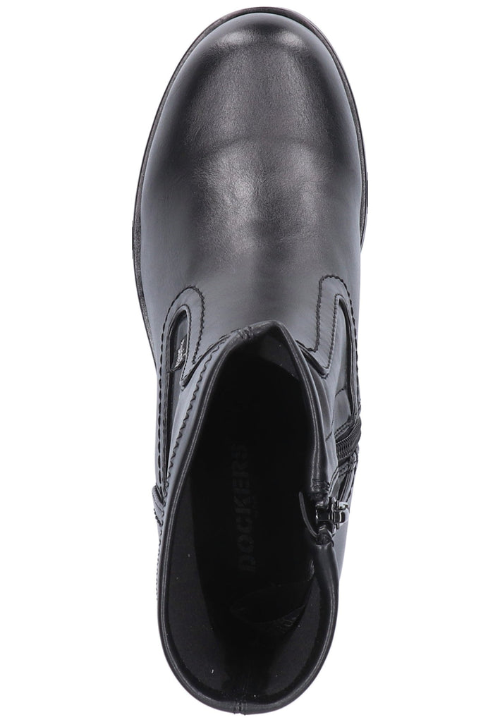 Dockers Stiefelette Lederimitat Schwarz