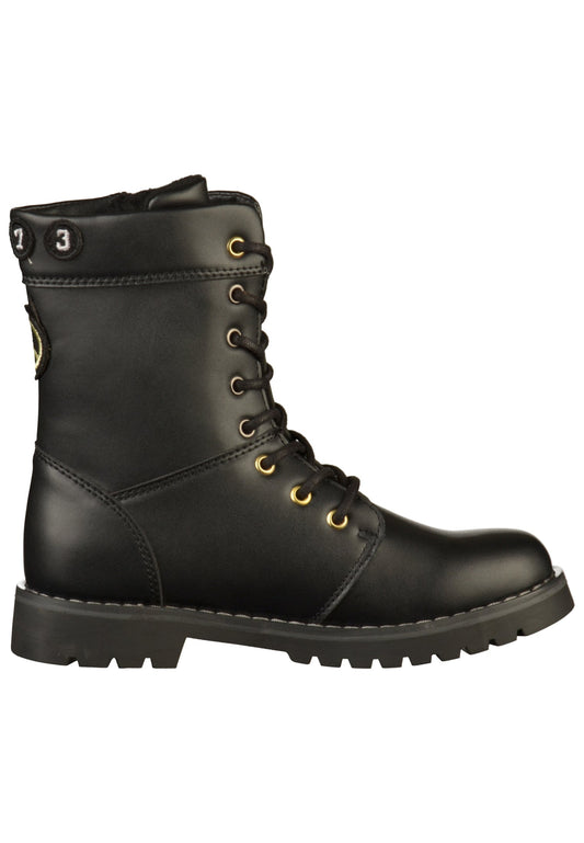 Dockers Stiefelette Lederimitat Schwarz