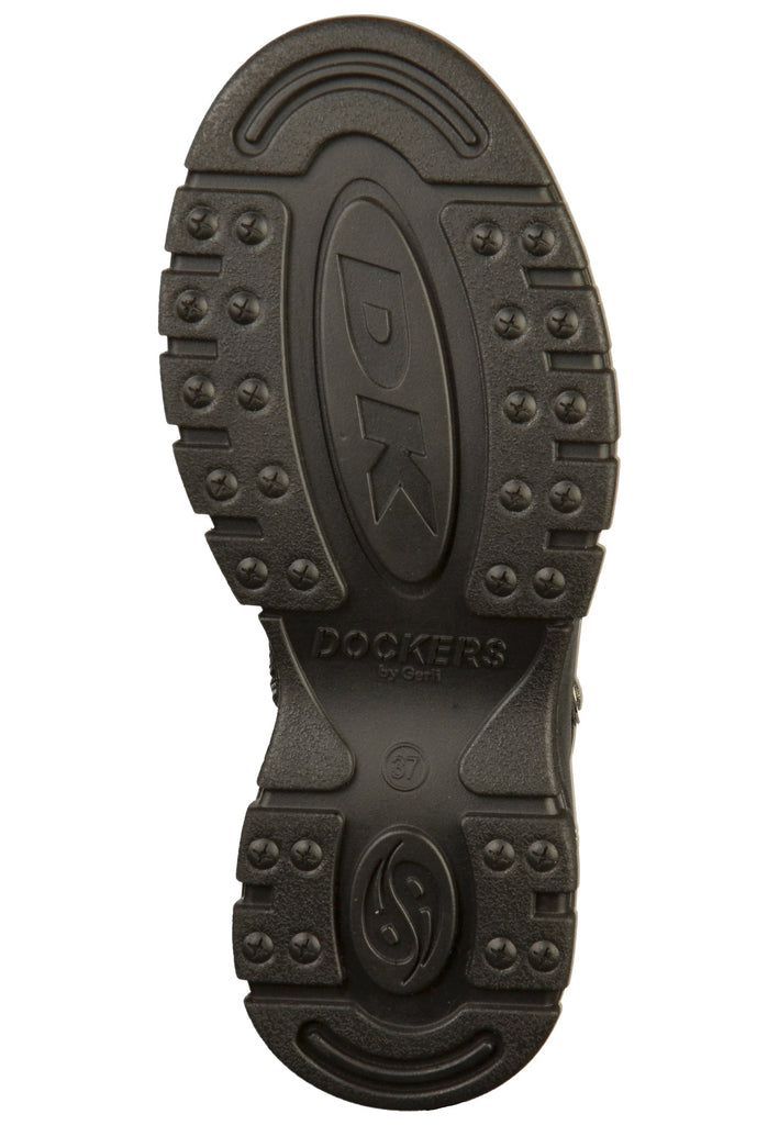 Dockers Stiefelette Lederimitat Schwarz