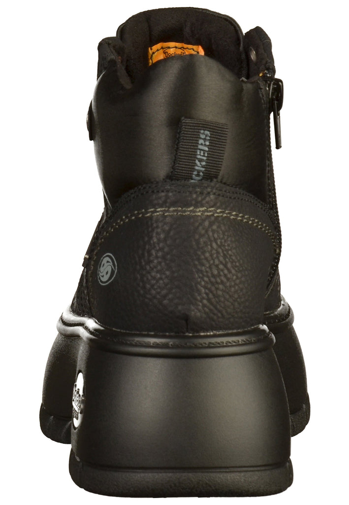 Dockers Stiefelette Lederimitat Schwarz