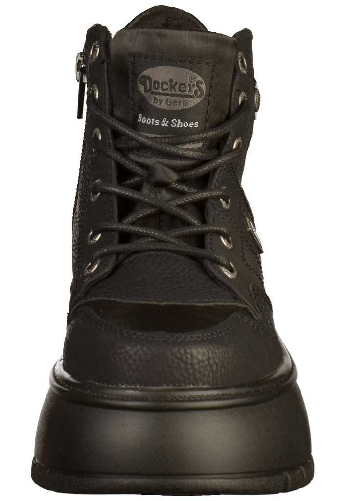 Dockers Stiefelette Lederimitat Schwarz