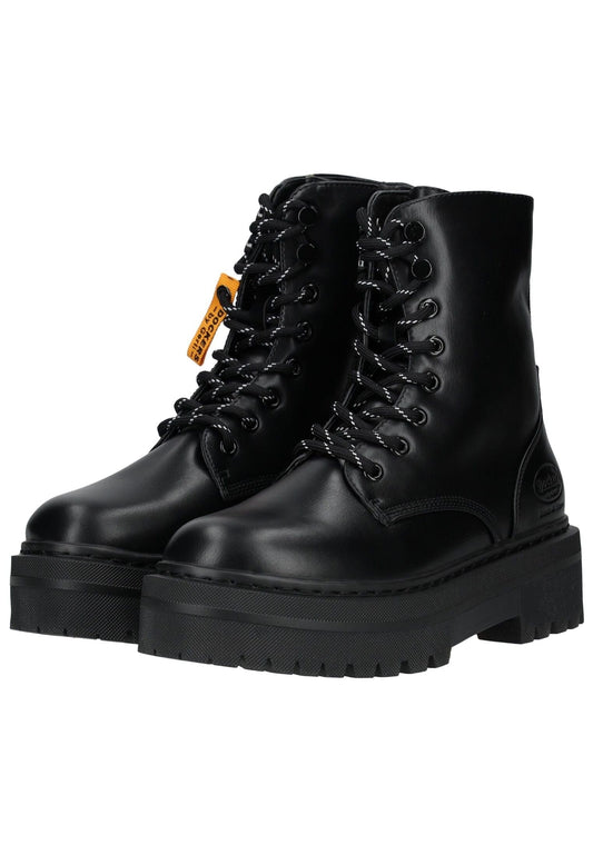Dockers Stiefelette Lederimitat Schwarz