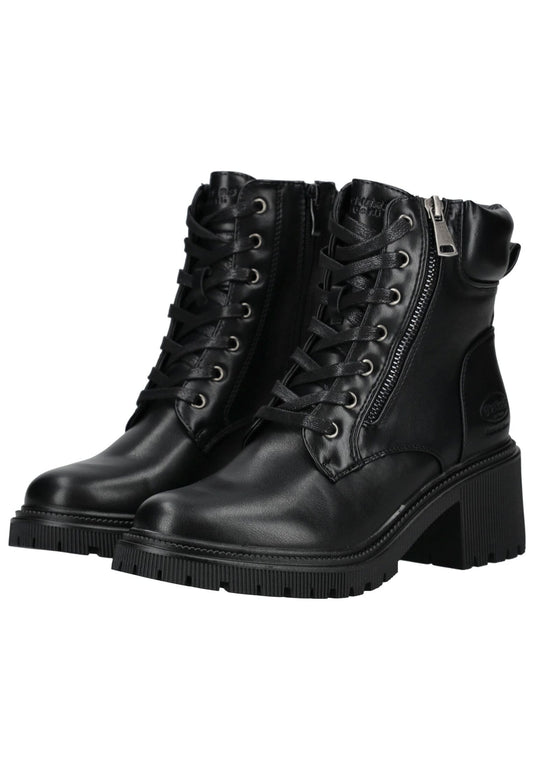 Dockers Stiefelette Lederimitat Schwarz