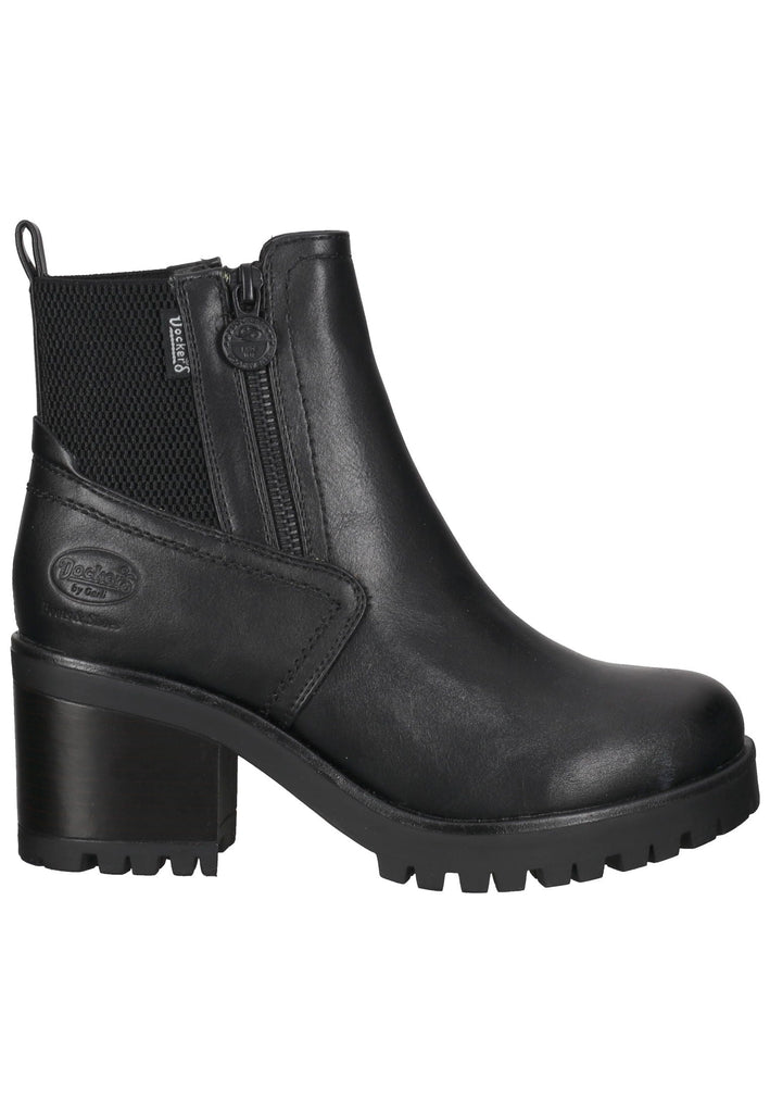 Dockers Stiefelette Lederimitat Schwarz/Grau