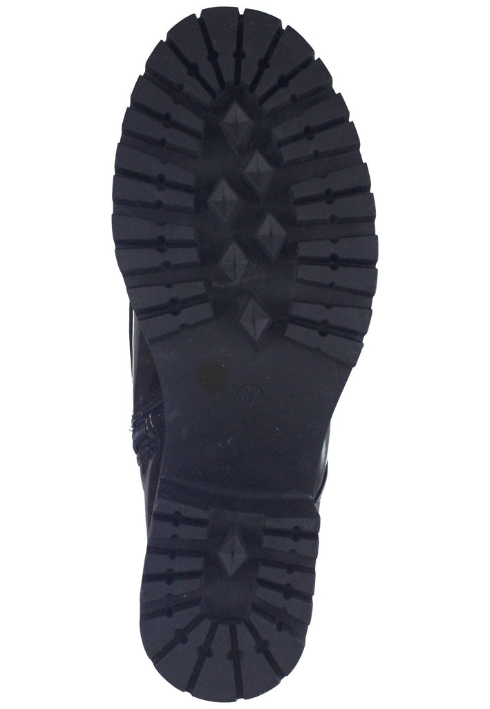 Dockers Stiefelette Lederimitat Schwarz Lack