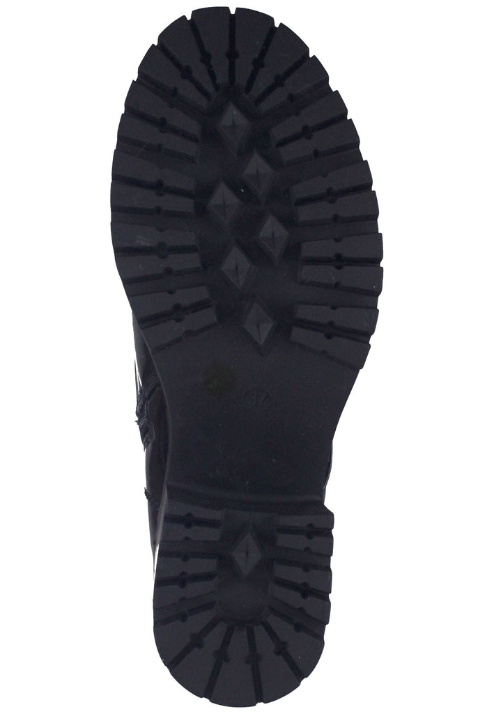 Dockers Stiefelette Lederimitat Schwarz Lack