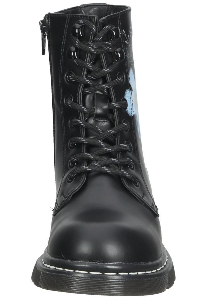 Dockers Stiefelette Lederimitat Schwarz Multi