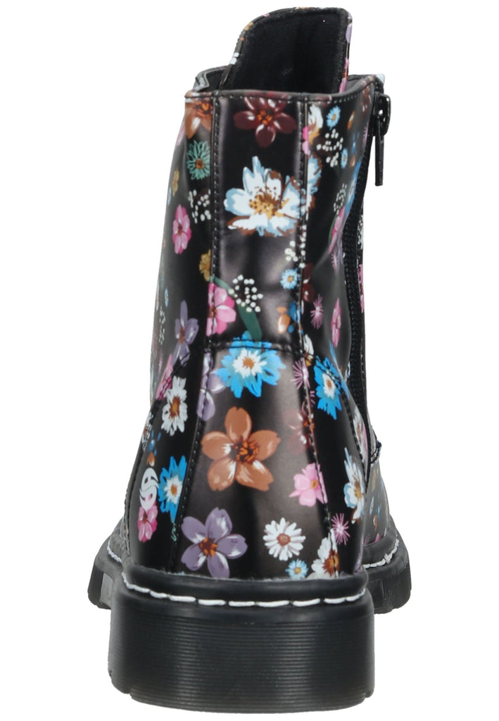 Dockers Stiefelette Lederimitat Schwarz Multi