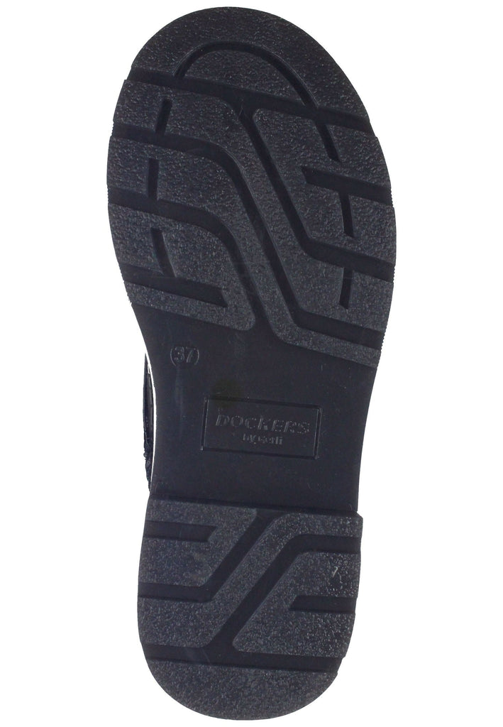Dockers Stiefelette Lederimitat Schwarz Multi