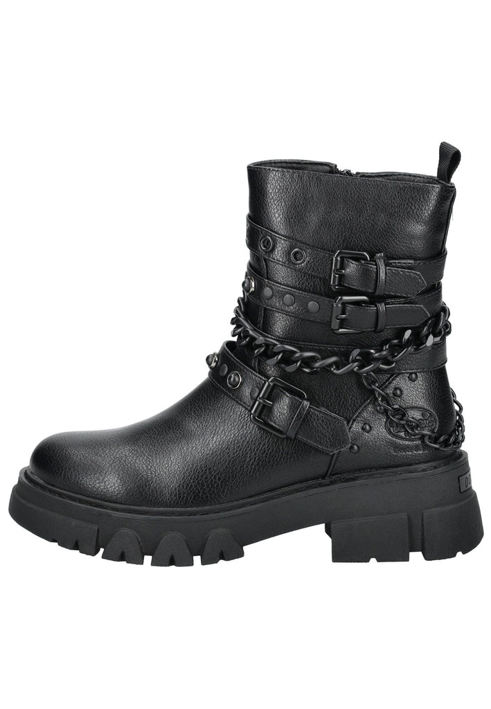 Dockers Stiefelette Lederimitat Schwarz/Schwarz