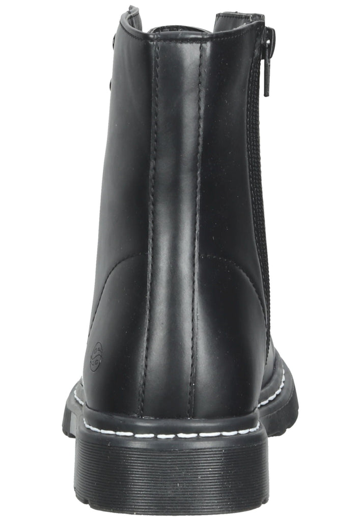 Dockers Stiefelette Lederimitat Schwarz/Schwarz