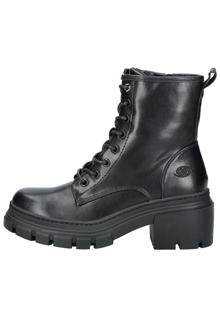 Dockers Stiefelette Lederimitat Schwarz Warmfutter