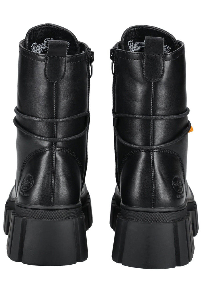 Dockers Stiefelette Lederimitat Schwarz Warmfutter