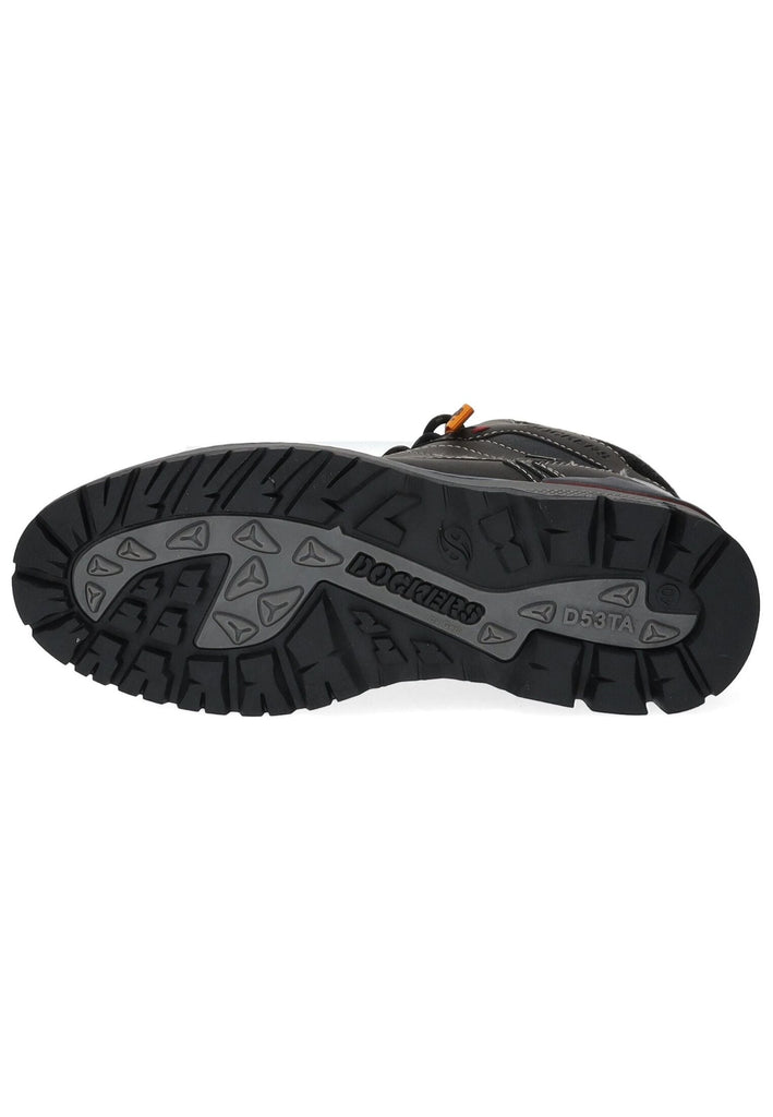 Dockers Stiefelette Lederimitat Schwarz Warmfutter