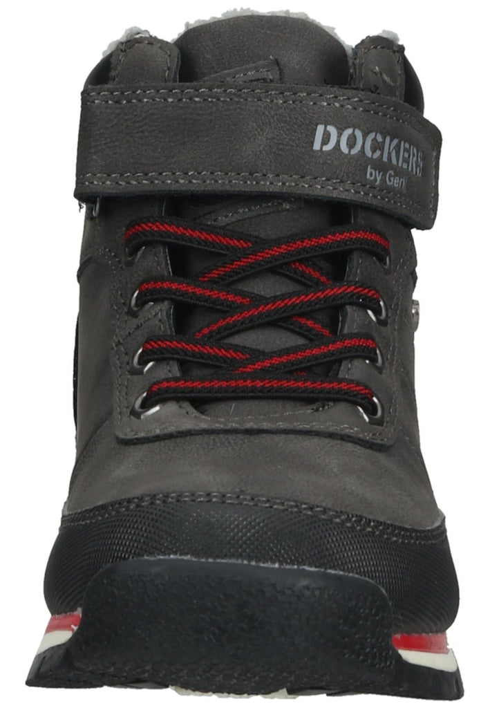 Dockers Stiefelette Lederimitat Schwarz Warmfutter